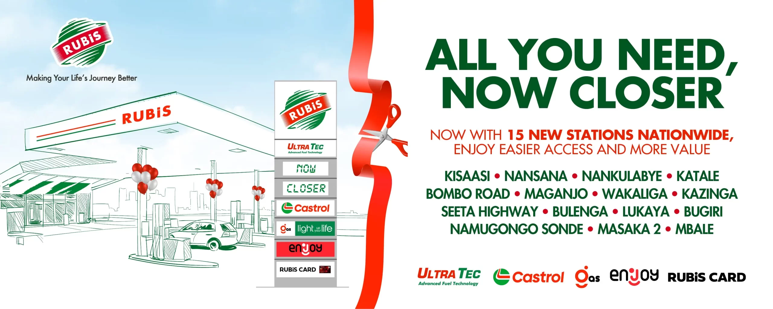 RUBIS Energy Uganda Launches New Service Stations, Commits to National Mobility Investment.